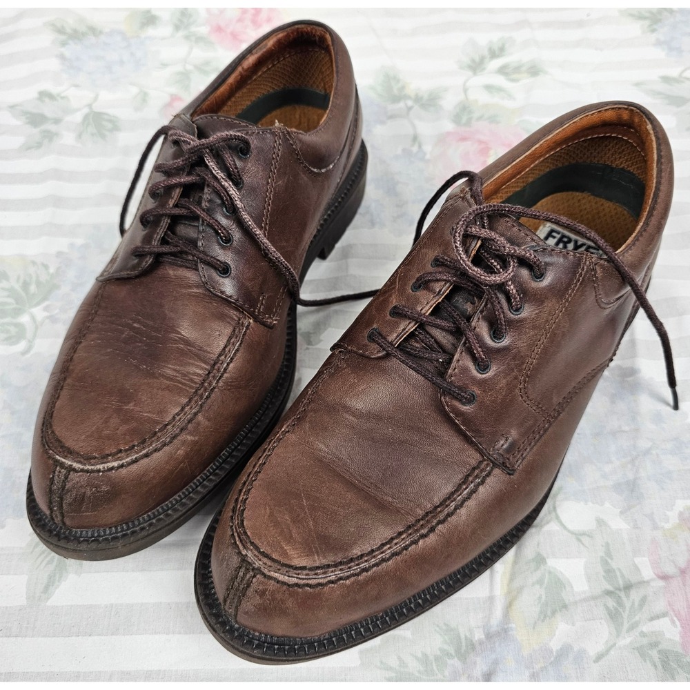 FRYE Taylor Mens Brown Leather Lace Up Oxford Dress Shoes Size 8.5 M 84725